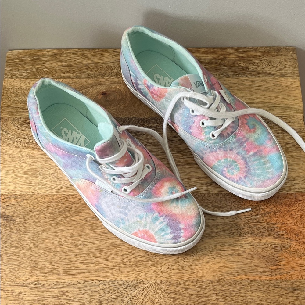 Vans Pastel Tie-Dye Canvas Sneakers - Pink, Blue, Mint, Lavender